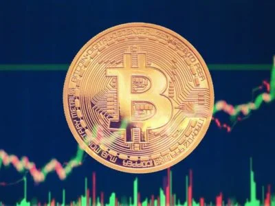 bitcoin cours fond bleu