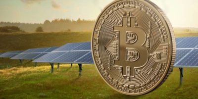 bitcoin vert panneau solaire