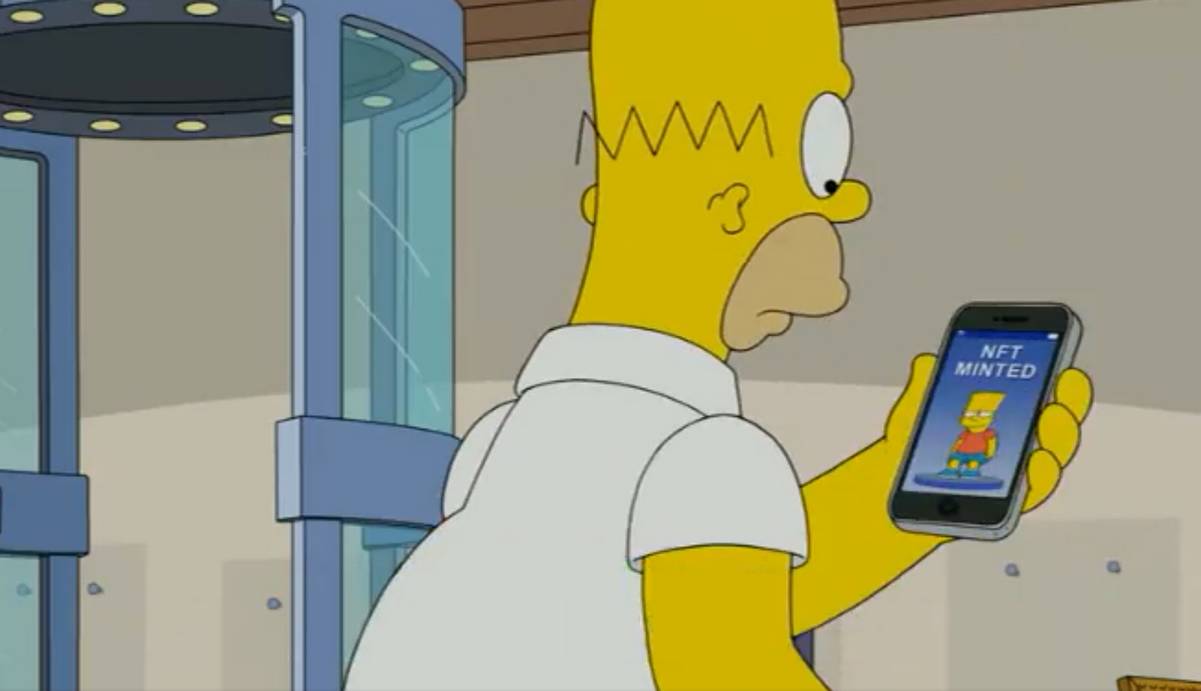 Bart tokénisé en NFT dans le dernier épisode des Simpsons